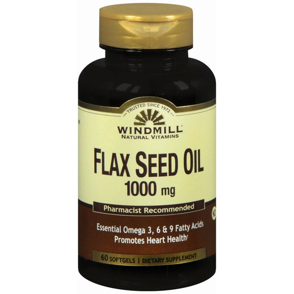 Windmill Flax Seed Oil 1000 mg Softgels - 60 CP