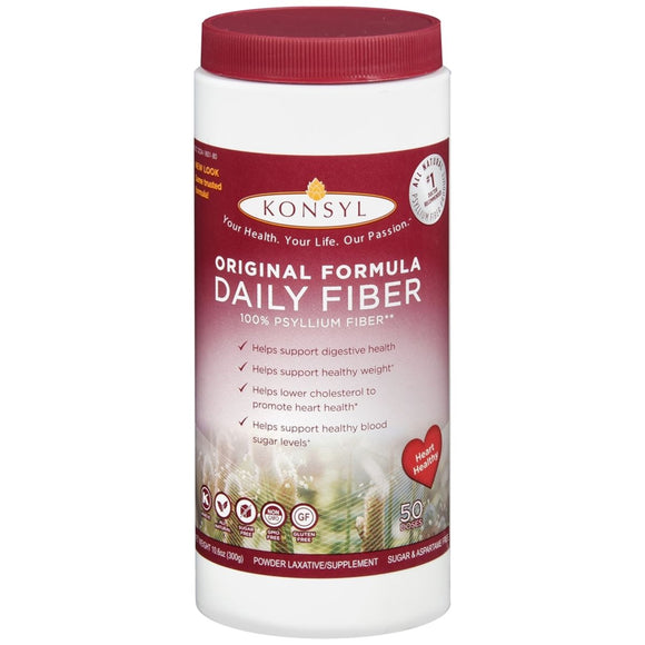 Konsyl Original Formula Daily Fiber Psyllium Powder - 300 GM