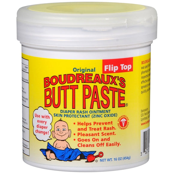 Boudreaux's Butt Paste Diaper Rash Ointment Original - 16 OZ
