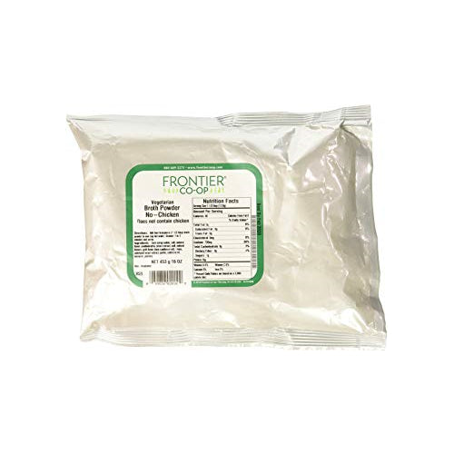 Frontier Herb Broth Powder - Chicken Flavored - Bulk - 1 lb