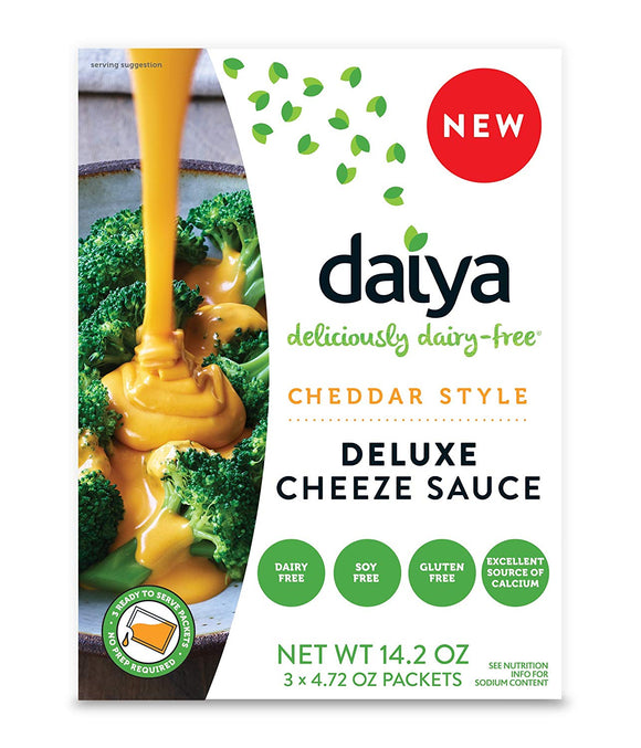 Daiya Cheddar Style Deluxe Cheeze Sauce  Dairy-free gluten-free  soy-free and plant based