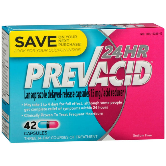 Prevacid 24 HR Acid Reducer Capsules - 42 CP