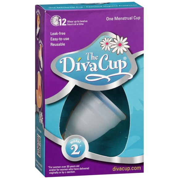 The DivaCup Menstrual Cup Model 2 - 1 EA