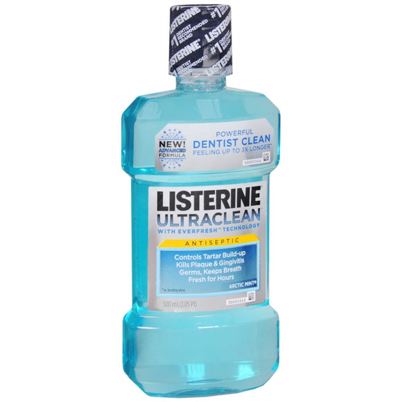 Listerine Ultraclean Antiseptic Mouthwash Arctic Mint - 500 ML