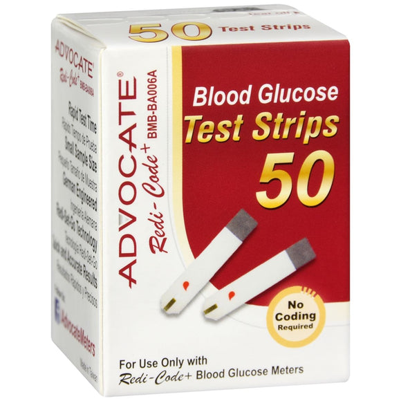 Advocate Redi-Code+ Test Strips - 50 EA