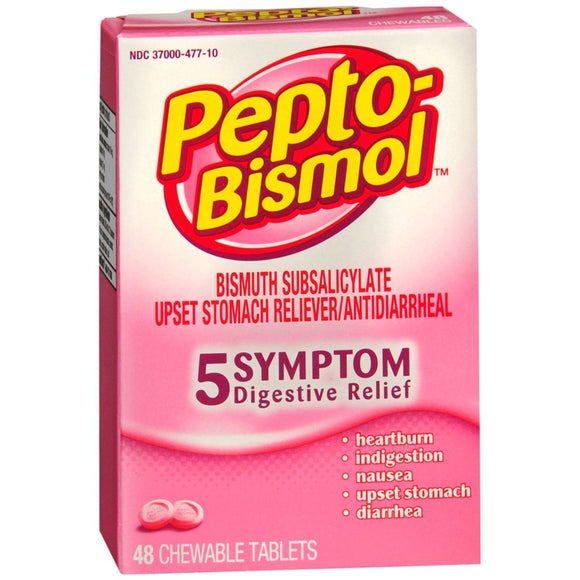 Pepto-Bismol Chewable Tablets - 48 TB