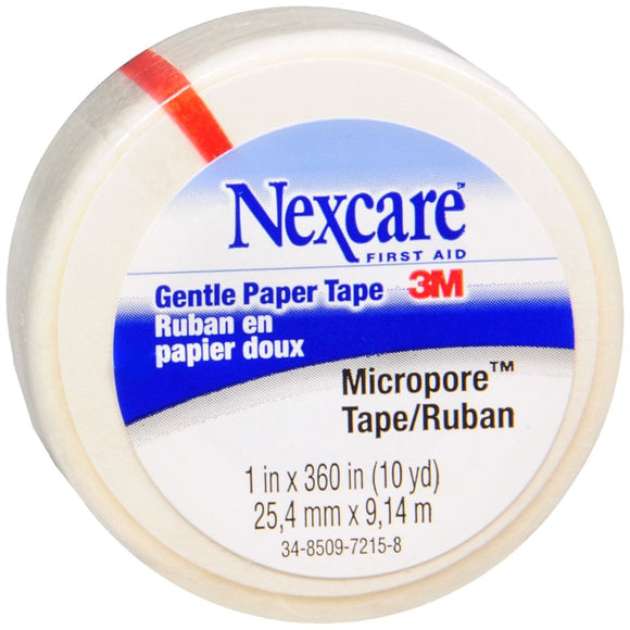 Nexcare First Aid Micropore Gentle Paper Tape 1 in. x 10 yd. 10 YD