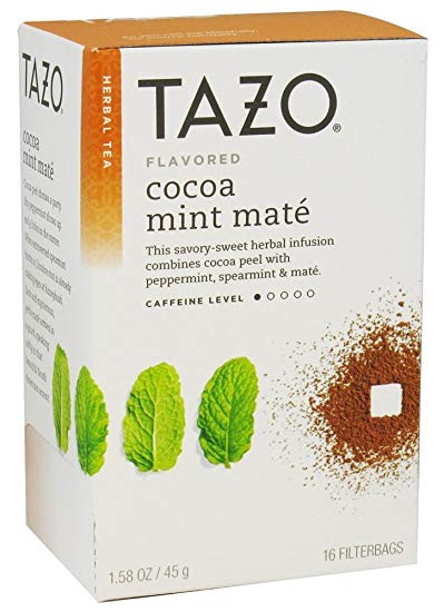 Tazo Tea Cocoa Mint Mate Tea - 16 BAG