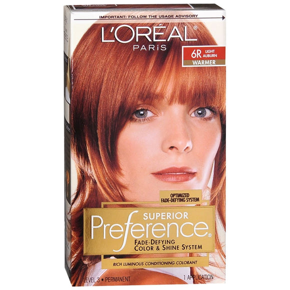 L'Oreal Superior Preference - 6R Light Auburn (Warmer) - 1 EA