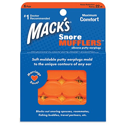 Snore Mufflers™ - Orange - 6-pair Box