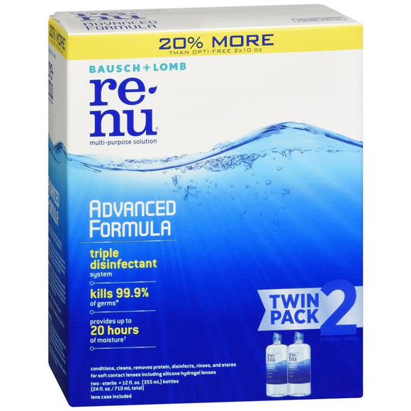 Bausch + Lomb ReNu Advanced Formula Multi-Purpose Solution - 24 OZ