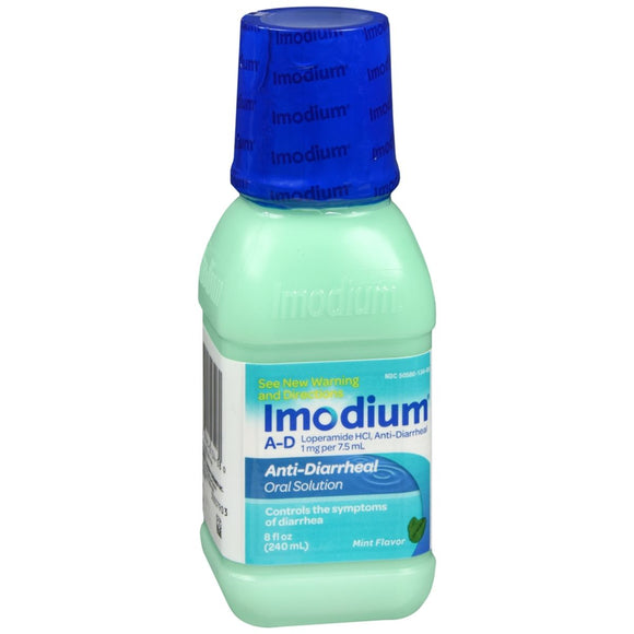 Imodium A-D Anti-Diarrheal Oral Solution Mint Flavor - 8 OZ