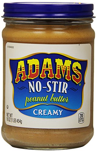 ADAMS 16 OUNCE NO STIR CREAMY PEANUT BUTTER