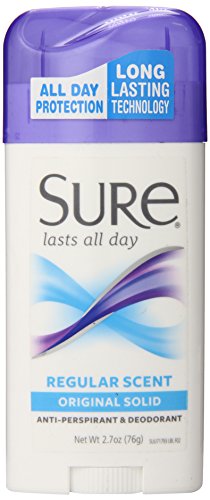 Sure Anti-Perspirant & Deodorant Original Solid Regular Scent 2.7 OZ