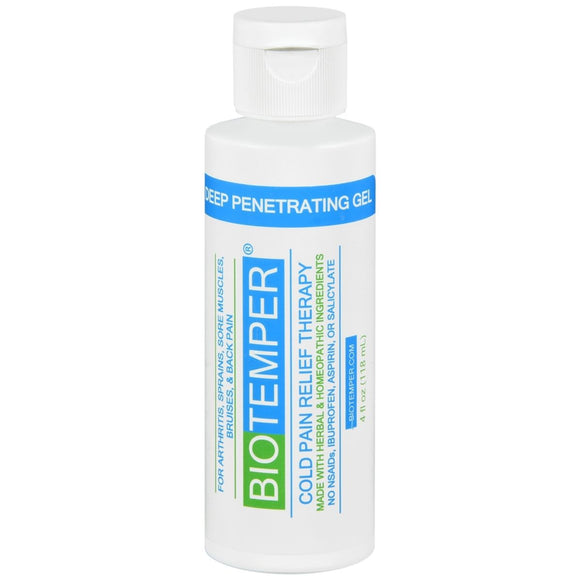 BioTemper Cold Pain Relief Therapy Deep Penetrating Gel - 4 OZ