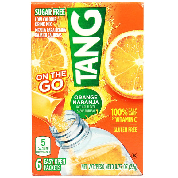 ON THE GO SOFT DRINK POWDERED ORANGE SUGAR FREE 12-.77 OUNCE