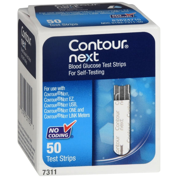 Contour Next Blood Glucose Test Strips 50 EA