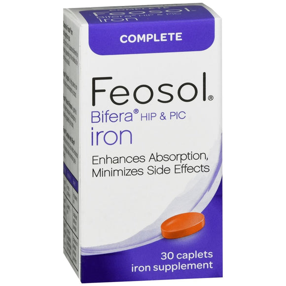 Feosol Complete Bifera HIP & PIC Iron Caplets - 30 CP