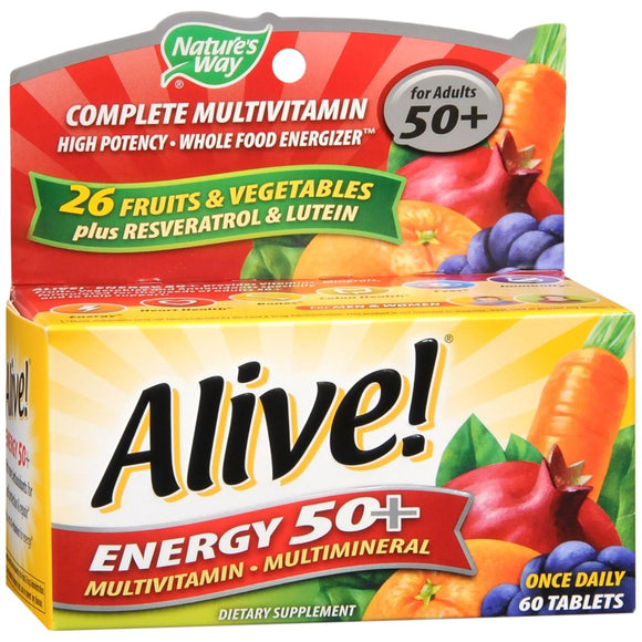 Nature's Way Alive Tablets Energy 50+ - 60 TB