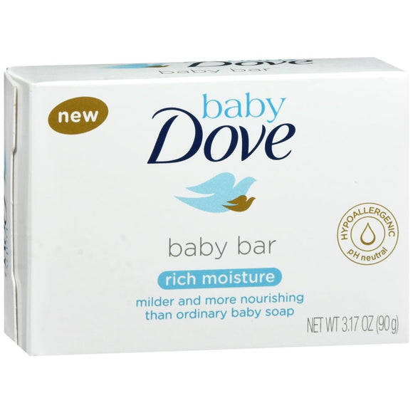 Baby Dove Baby Bar Soap Rich Moisture - 3.17 OZ