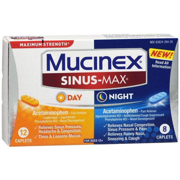 Mucinex Sinus-Max Caplets Day and Night - 20 CP