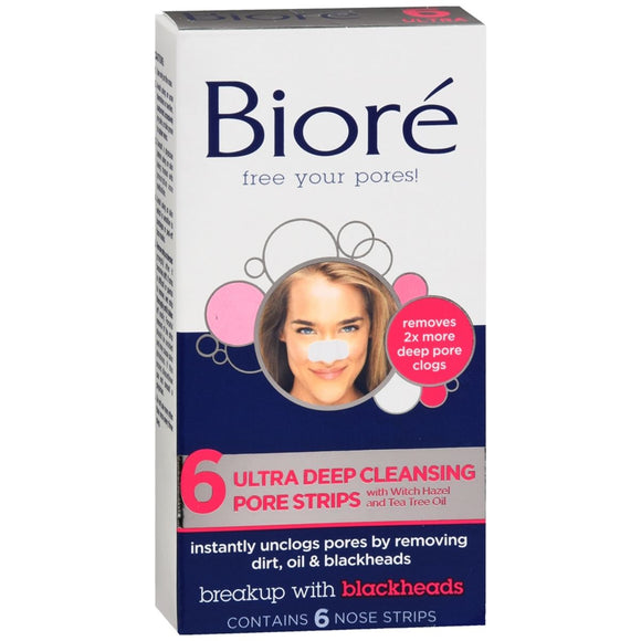 Bioré Ultra Deep Cleansing Pore Strips Nose - 6 EA