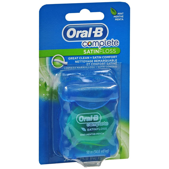 Oral-B Complete SATINfloss Dental Floss Mint - 54.6 YD