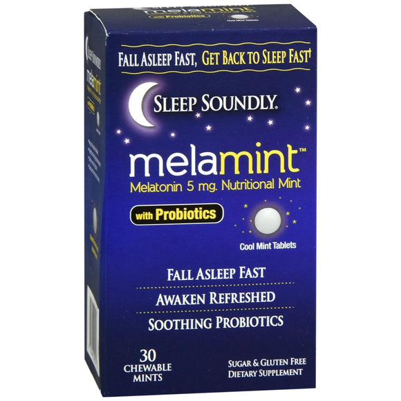Sleep Soundly Melamint Melatonin 5 mg Chewable Mints - 30 EA