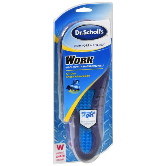 Dr. Scholl's Comfort & Energy Work Insoles With Massaging Gel Women's - 1 PR