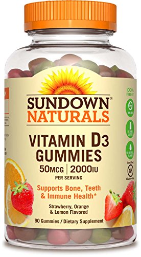 Sundown Naturals Vitamin D3 2000 IU, 90 Gummies