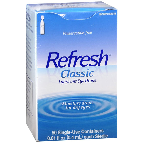 REFRESH Classic Lubricant Eye Drops Single-Use Containers - 50 EA