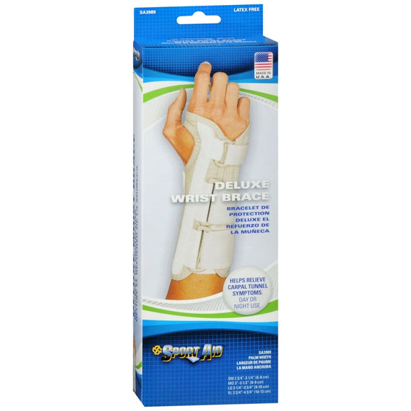 Sport Aid Deluxe Wrist Brace Large Left - 1 EA