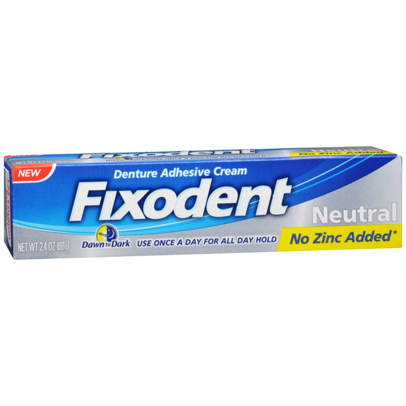 Fixodent Denture Adhesive Cream Neutral - 2.4 OZ