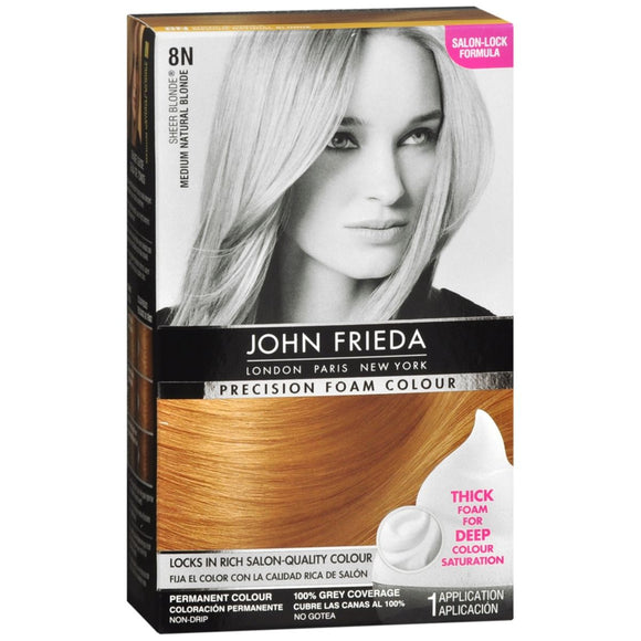 John Frieda Precision Foam Colour Permanent Hair Colour Kit Sheer Blonde (Medium Natural Blonde) - 1 EA