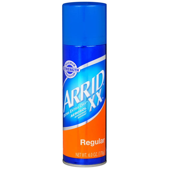 ARRID XX Extra Extra Dry Antiperspirant Deodorant Aerosol Regular - 6 OZ