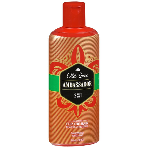 Old Spice 2 in 1 Shampoo & Conditioner Ambassador 12 OZ