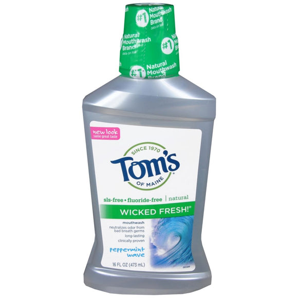 Tom's of Maine Wicked Fresh! Mouthwash Peppermint Wave - 16 OZ