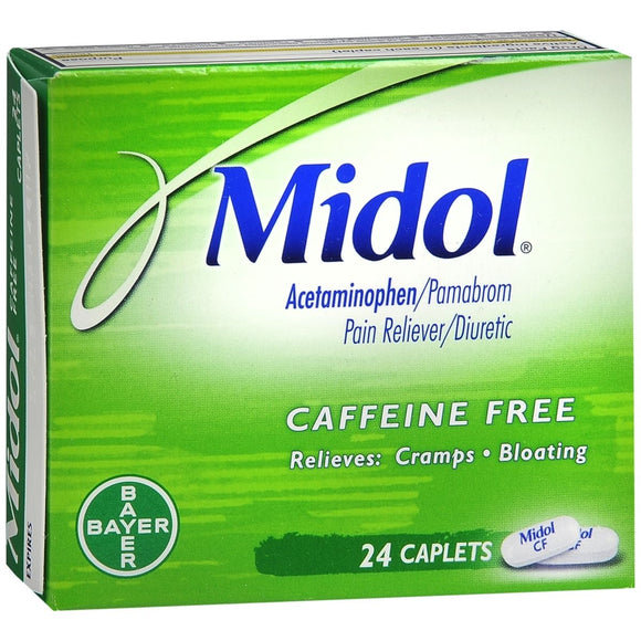 Midol Caffeine Free Caplets - 24 CP