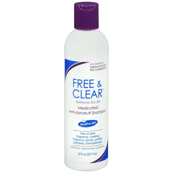 Free & Clear Medicated Anti-Dandruff Shampoo - 8 OZ