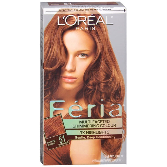 L'Oreal Féria  - 51 Brazilian Brown (Bronzed Brown) (Warmer) - 1 EA