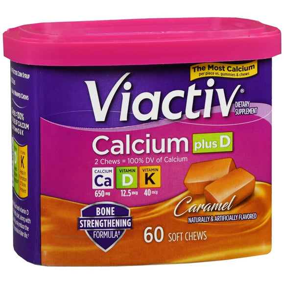 VIACTIV Calcium plus D Soft Chews Caramel - 60 EA