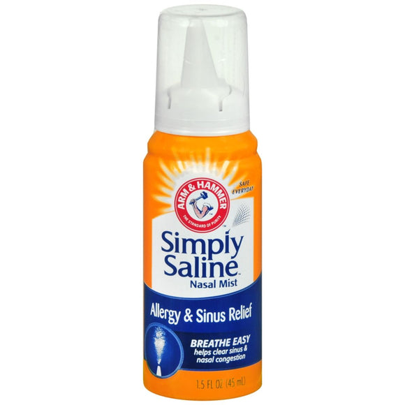 Arm & Hammer Simply Saline Nasal Mist Allergy & Sinus Relief - 1.6 OZ