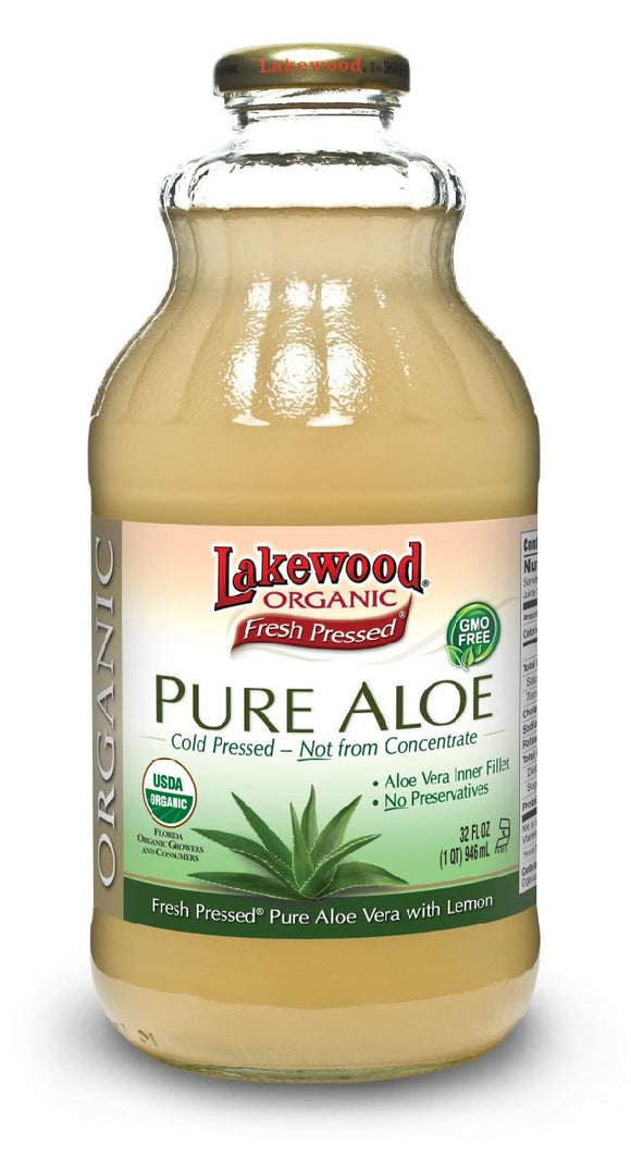 Lakewood Organic Aloe Juice - Fresh Pressed - Inner Fillet - 32 oz