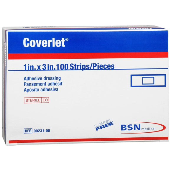 Coverlet Adhesive Dressing 1 inch x 3 inch - 100 EA