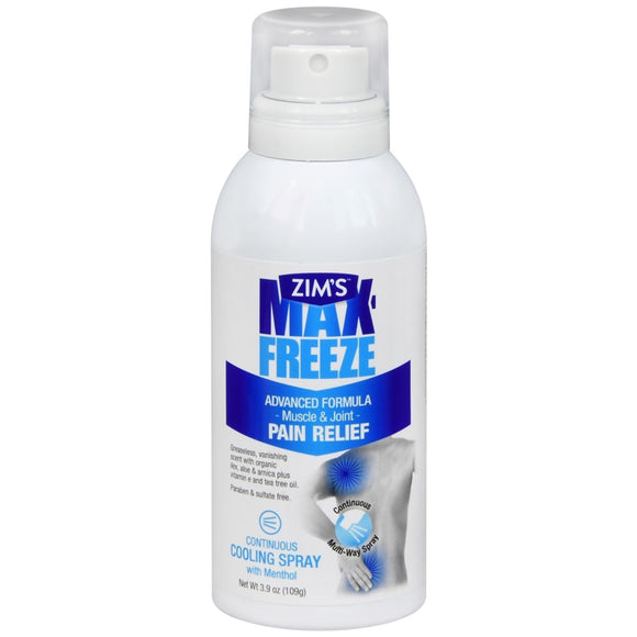 Zim's Max-Freeze Advanced Formula Muscle and Joint Pain Relief Continuous Cooling Spray 3.4 OZ