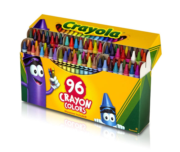 Crayola Classic Crayons 96 Colors Sharpener Included Nontoxic 96 Ct