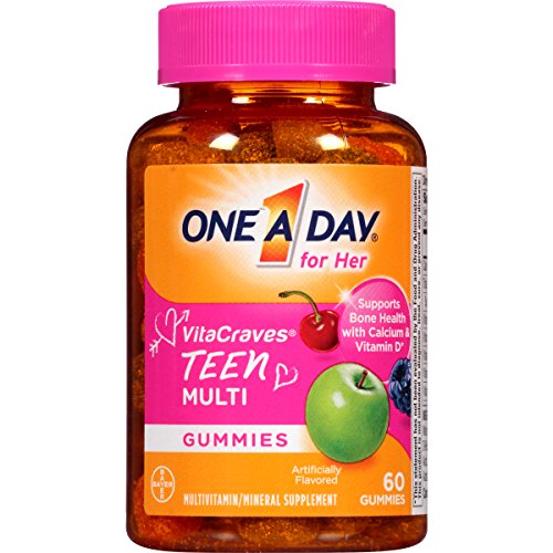 One A Day Teen for Her VitaCraves Multivitamin/Mineral Supplement Gummies, 60 count