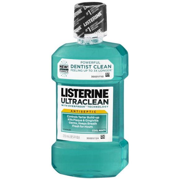 Listerine Ultraclean Antiseptic Mouthwash Cool Mint - 250 ML