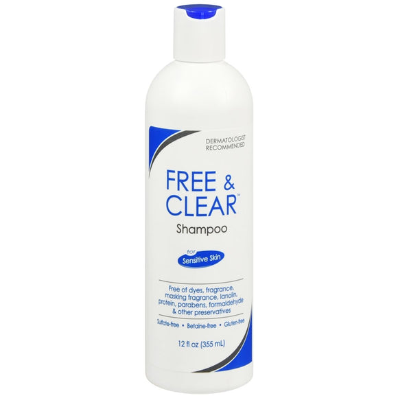 Free & Clear Shampoo for Sensitive Skin - 12 OZ