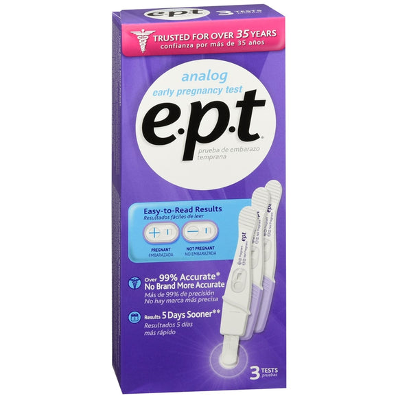 e.p.t. Analog Early Pregnancy Tests 3 ea